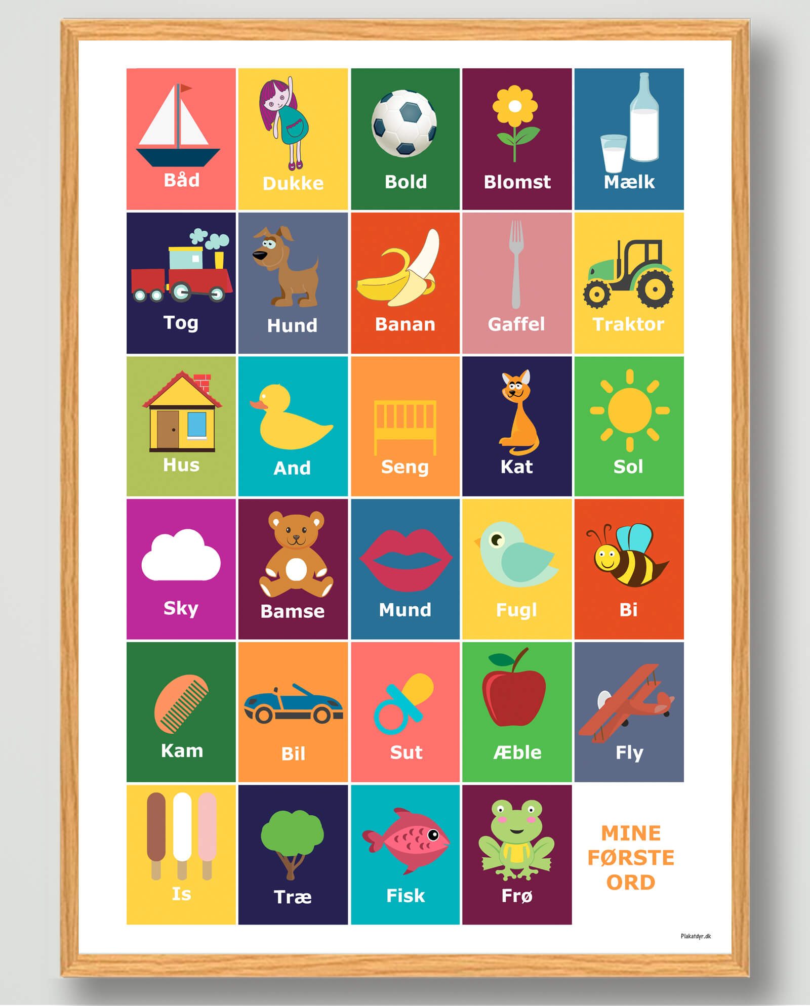 Mine første ord - plakat