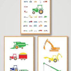 Plakatsæt: Industrimaskiner - Oprydningsudsalg