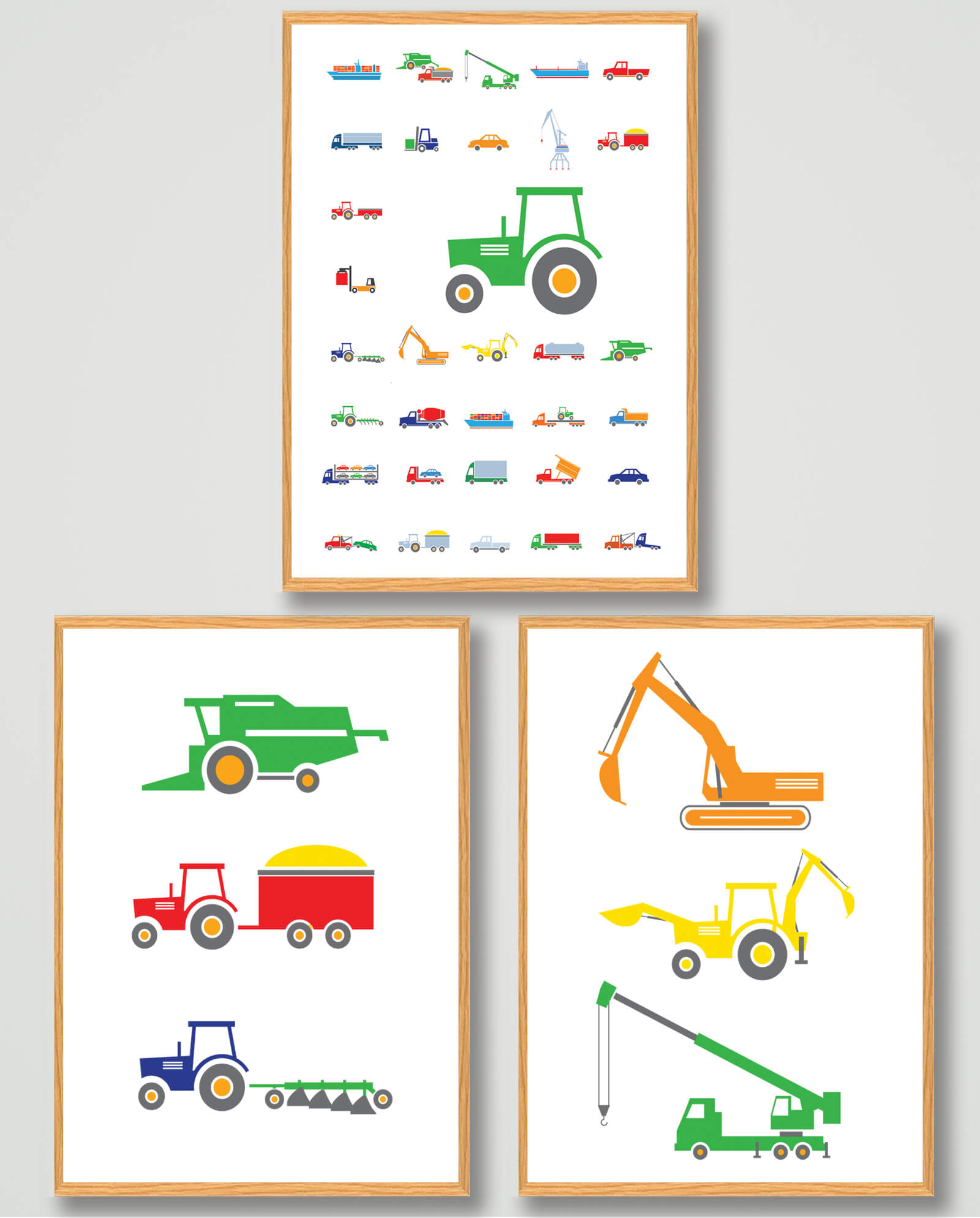 Plakatsæt: Industrimaskiner - Oprydningsudsalg